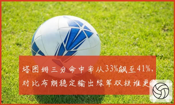 塔图姆三分命中率从33%飙至41%,对比布朗稳定输出绿军双核谁更值顶薪?